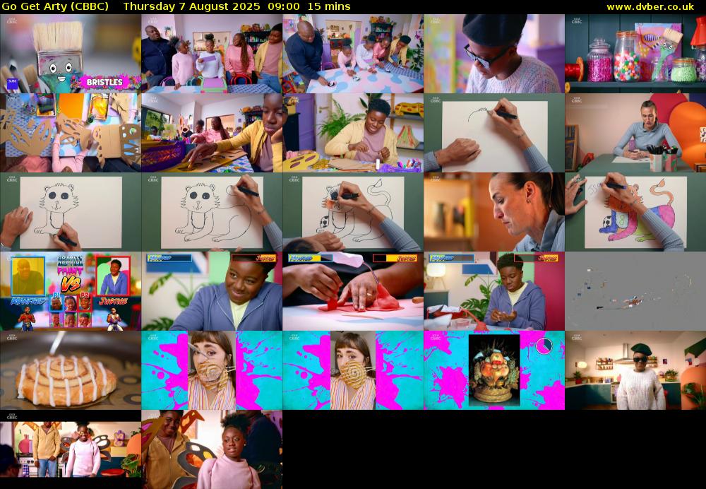 Go Get Arty (CBBC) Thursday 7 August 2025 09:00 - 09:15