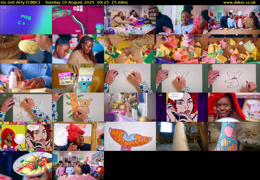 Go Get Arty (CBBC) Sunday 10 August 2025 09:25 - 09:40