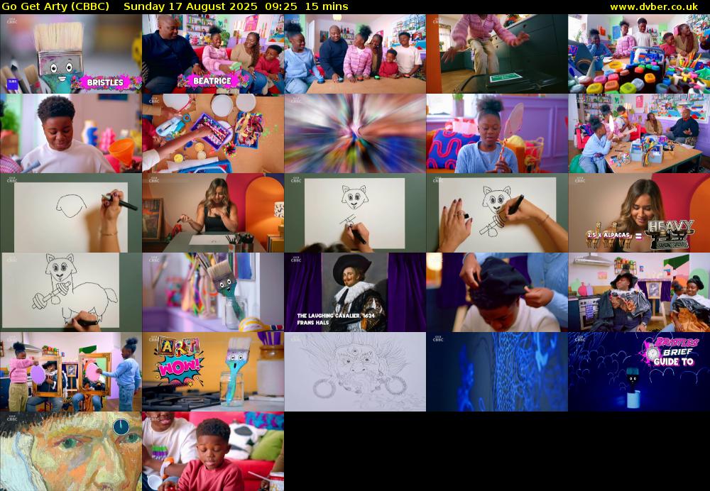 Go Get Arty (CBBC) Sunday 17 August 2025 09:25 - 09:40