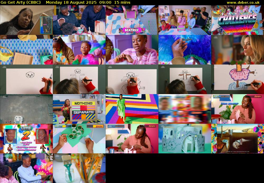 Go Get Arty (CBBC) Monday 18 August 2025 09:00 - 09:15
