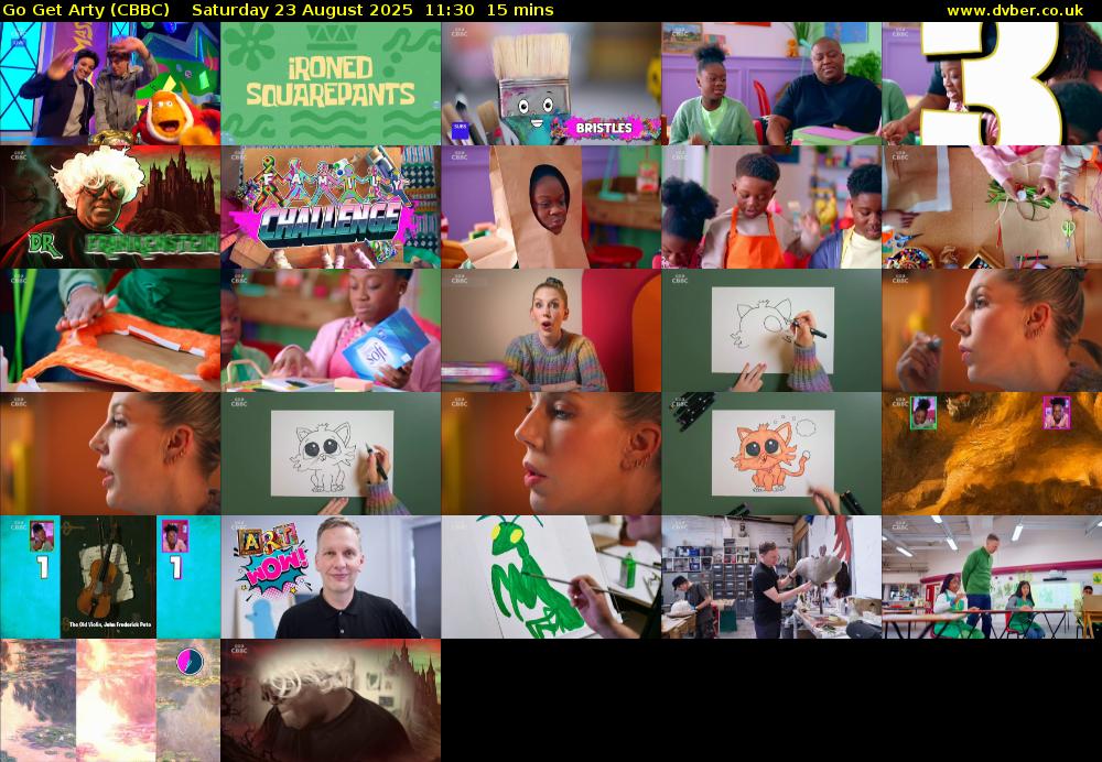 Go Get Arty (CBBC) Saturday 23 August 2025 11:30 - 11:45