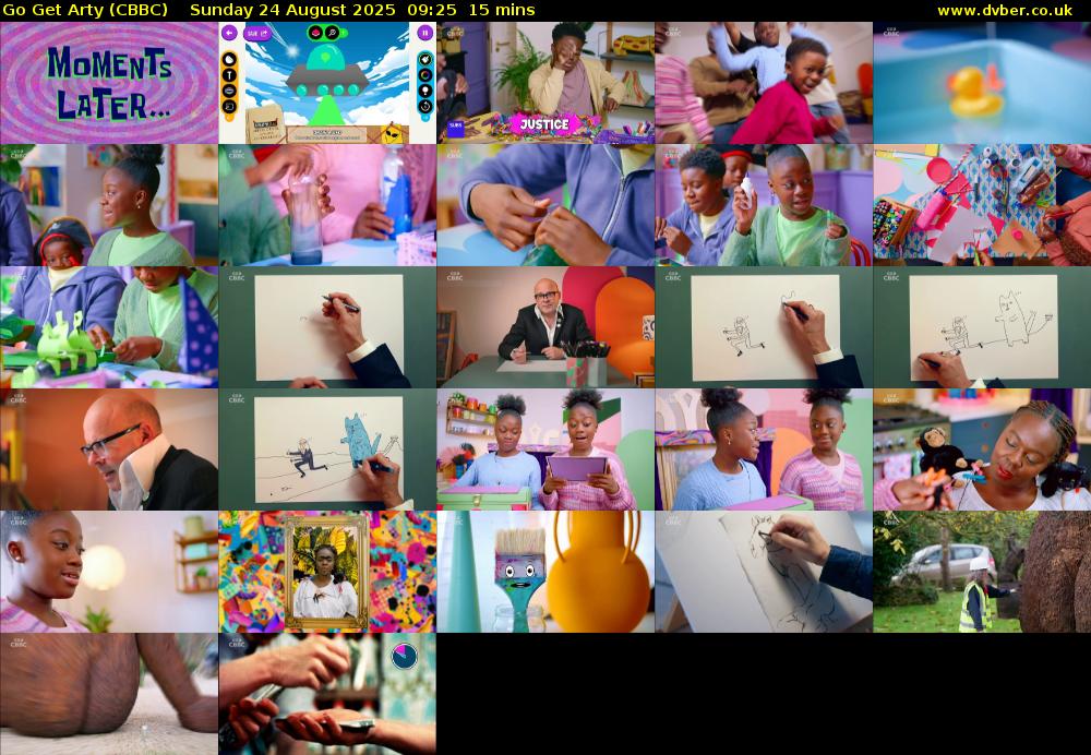 Go Get Arty (CBBC) Sunday 24 August 2025 09:25 - 09:40