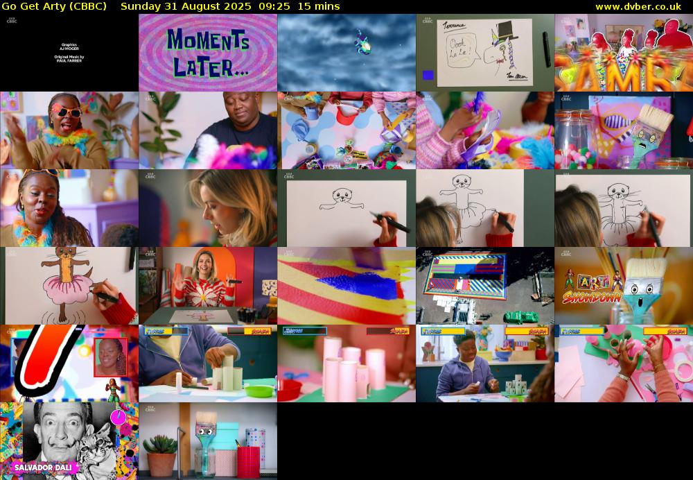 Go Get Arty (CBBC) Sunday 31 August 2025 09:25 - 09:40