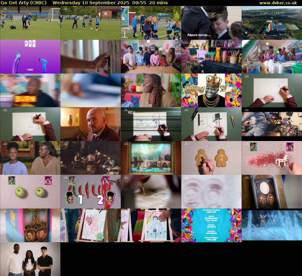 Go Get Arty (CBBC) Wednesday 10 September 2025 09:55 - 10:15