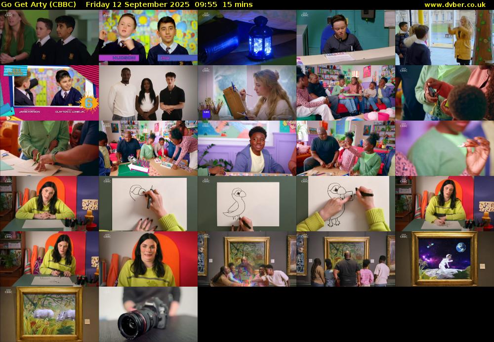 Go Get Arty (CBBC) Friday 12 September 2025 09:55 - 10:10