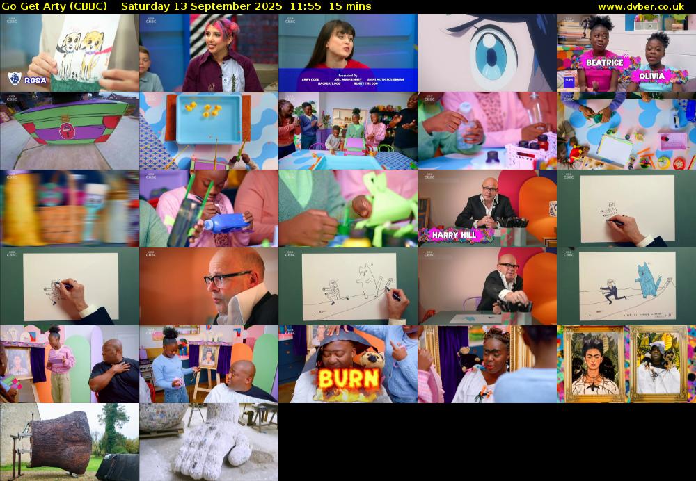 Go Get Arty (CBBC) Saturday 13 September 2025 11:55 - 12:10