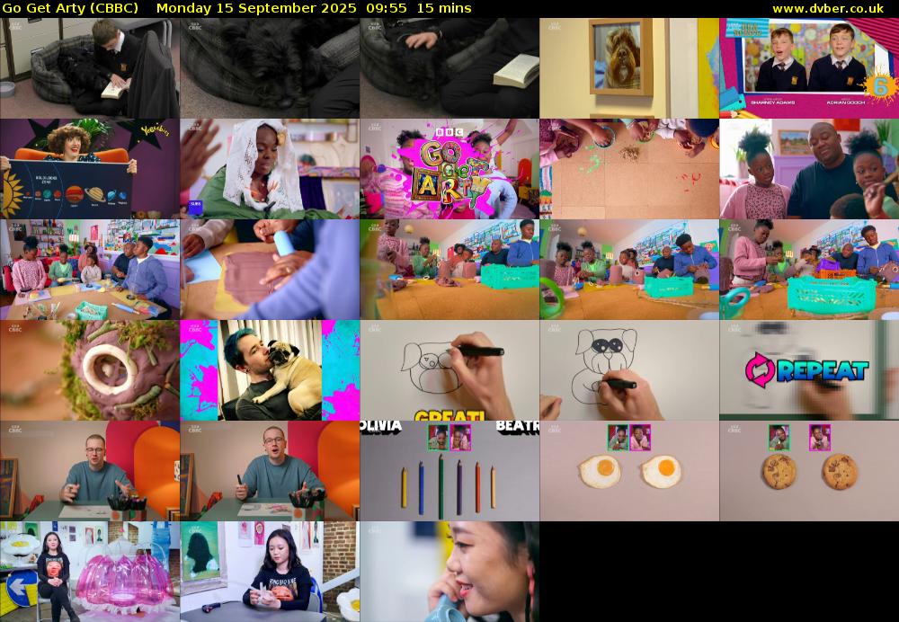 Go Get Arty (CBBC) Monday 15 September 2025 09:55 - 10:10