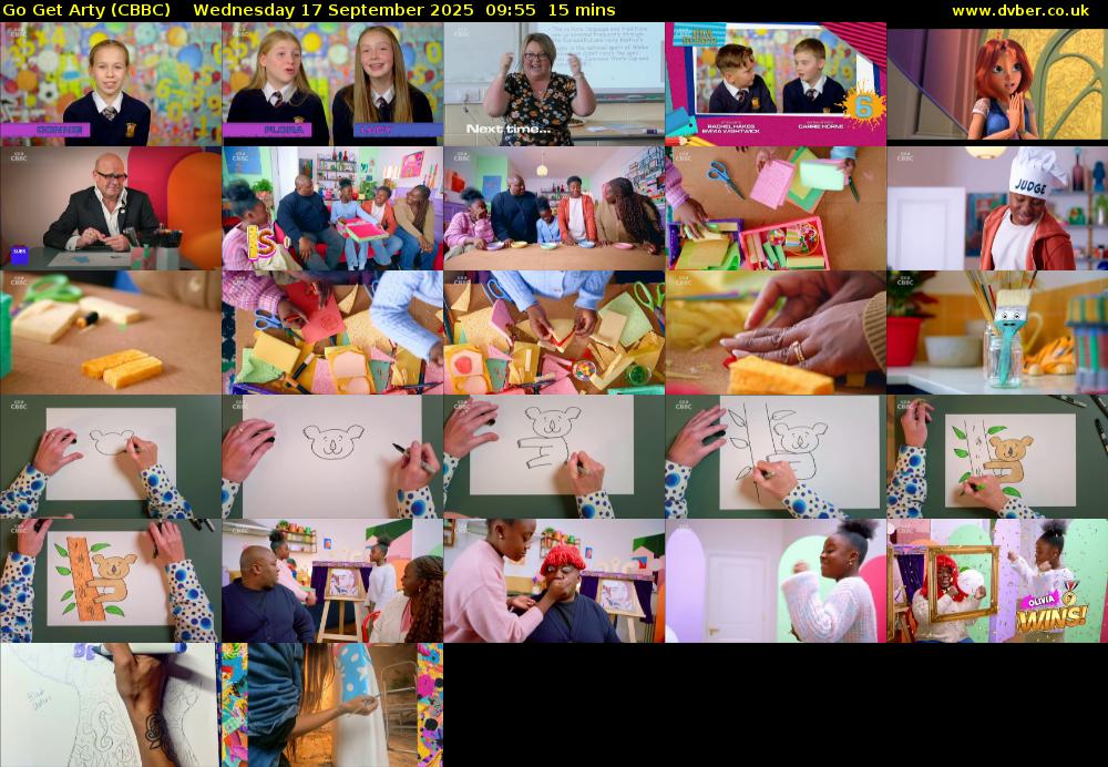 Go Get Arty (CBBC) Wednesday 17 September 2025 09:55 - 10:10