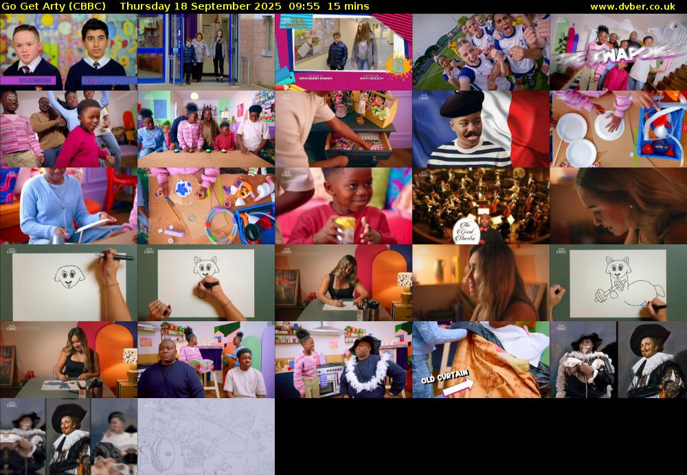 Go Get Arty (CBBC) Thursday 18 September 2025 09:55 - 10:10