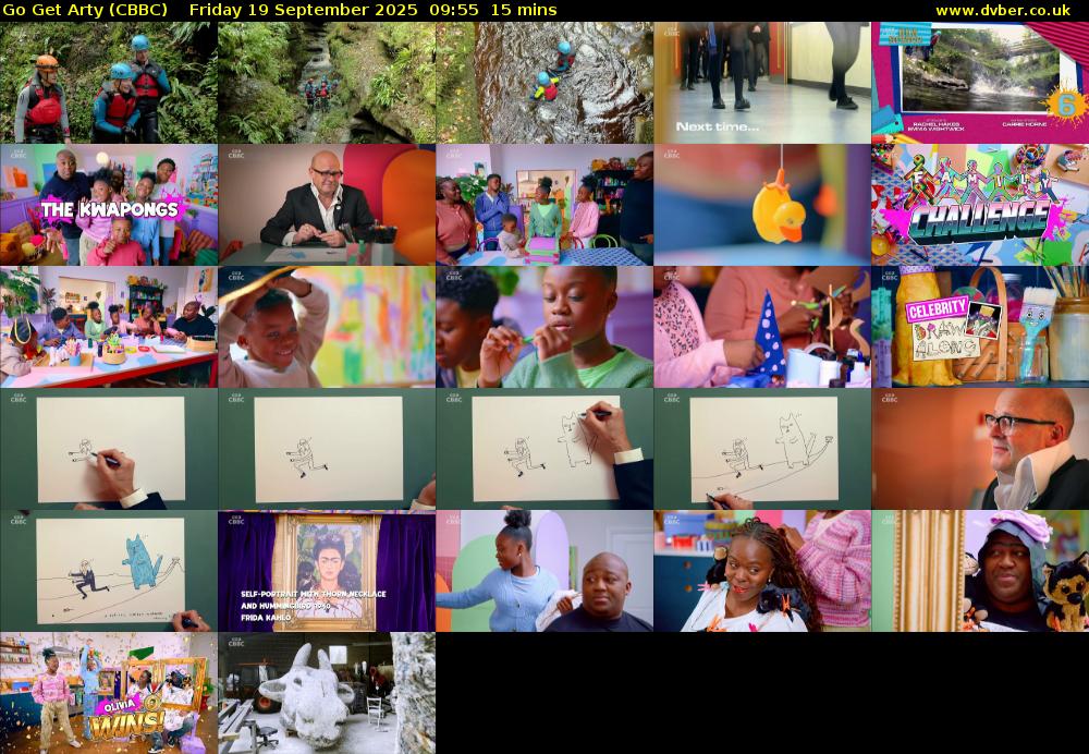 Go Get Arty (CBBC) Friday 19 September 2025 09:55 - 10:10