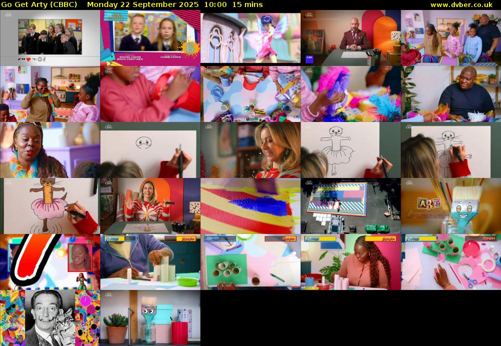 Go Get Arty (CBBC) Monday 22 September 2025 10:00 - 10:15