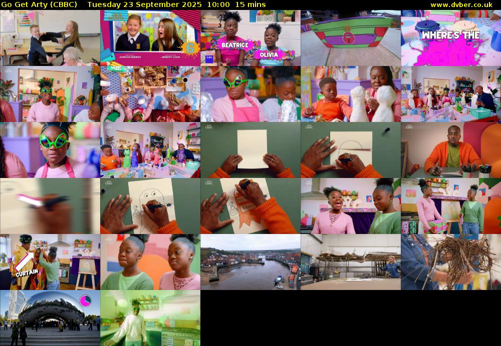 Go Get Arty (CBBC) Tuesday 23 September 2025 10:00 - 10:15