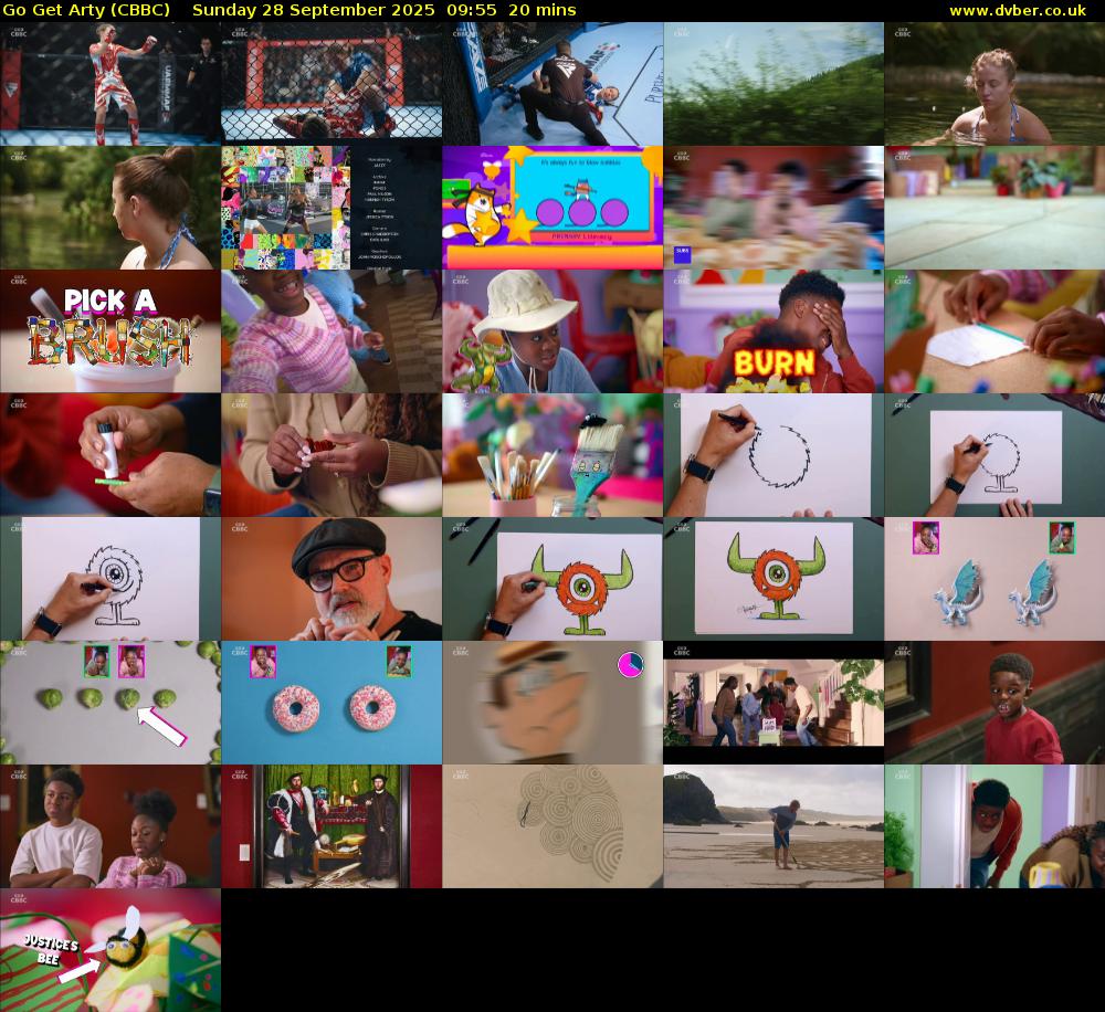 Go Get Arty (CBBC) Sunday 28 September 2025 09:55 - 10:15