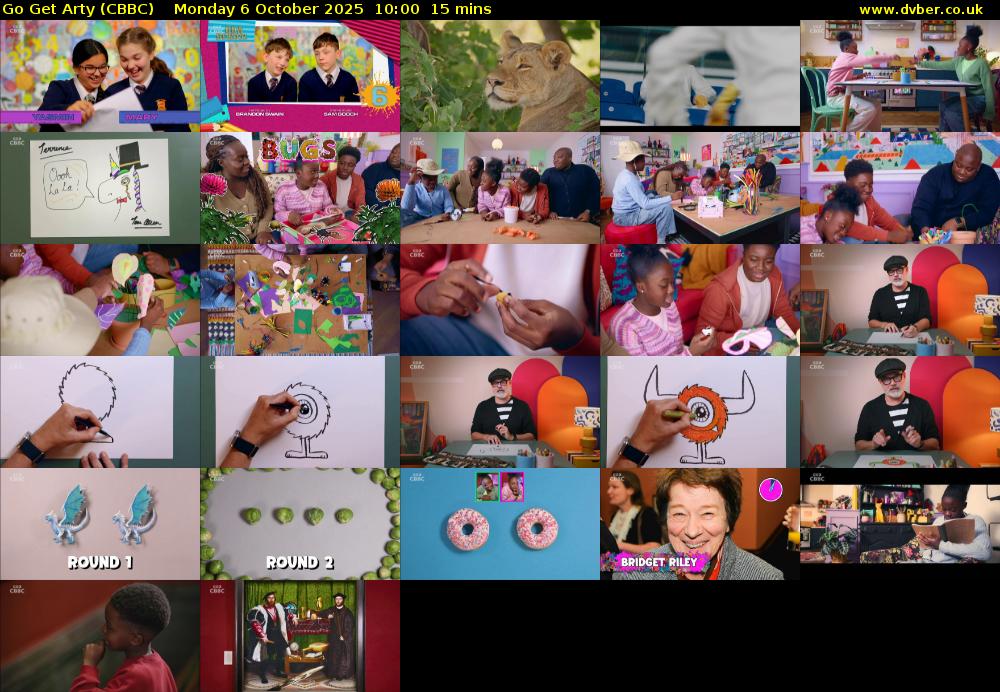 Go Get Arty (CBBC) Monday 6 October 2025 10:00 - 10:15