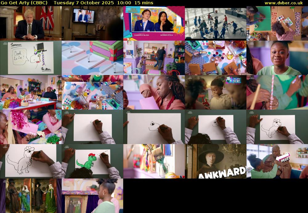 Go Get Arty (CBBC) Tuesday 7 October 2025 10:00 - 10:15