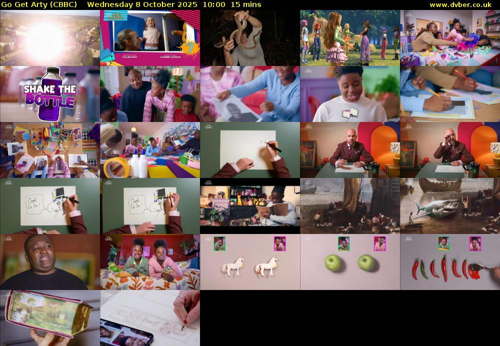 Go Get Arty (CBBC) Wednesday 8 October 2025 10:00 - 10:15