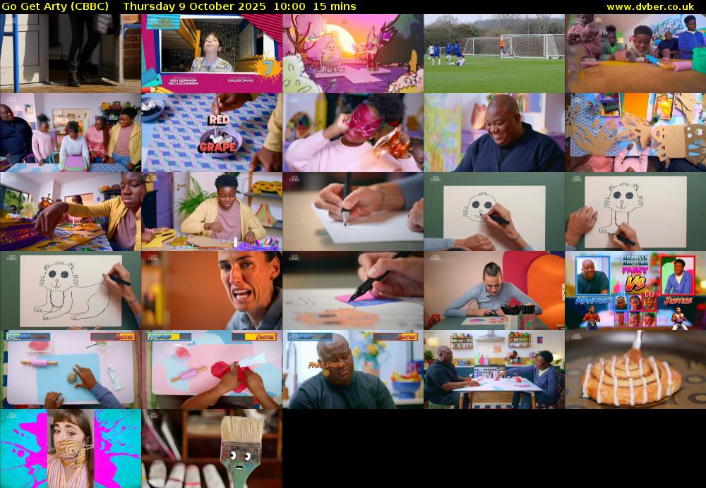 Go Get Arty (CBBC) Thursday 9 October 2025 10:00 - 10:15