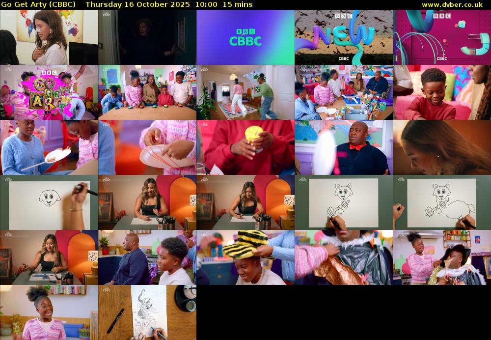Go Get Arty (CBBC) Thursday 16 October 2025 10:00 - 10:15