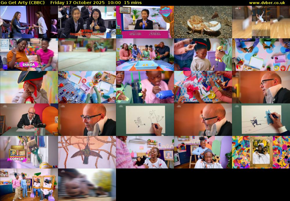Go Get Arty (CBBC) Friday 17 October 2025 10:00 - 10:15