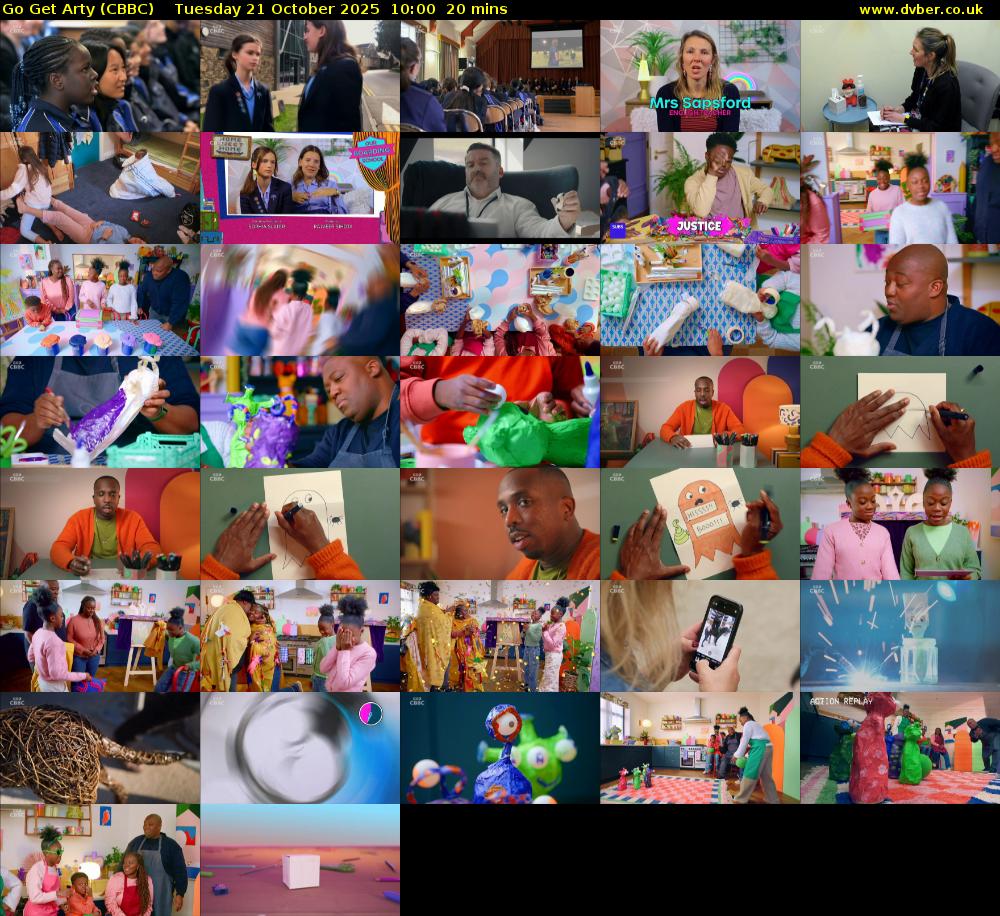 Go Get Arty (CBBC) Tuesday 21 October 2025 10:00 - 10:20