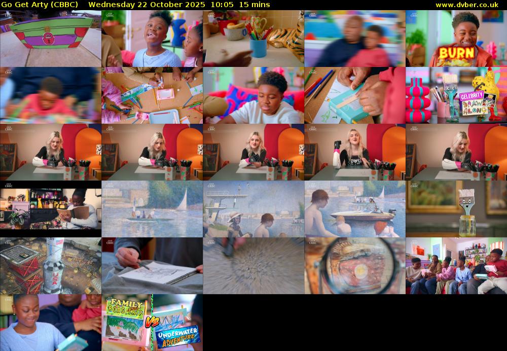 Go Get Arty (CBBC) Wednesday 22 October 2025 10:05 - 10:20