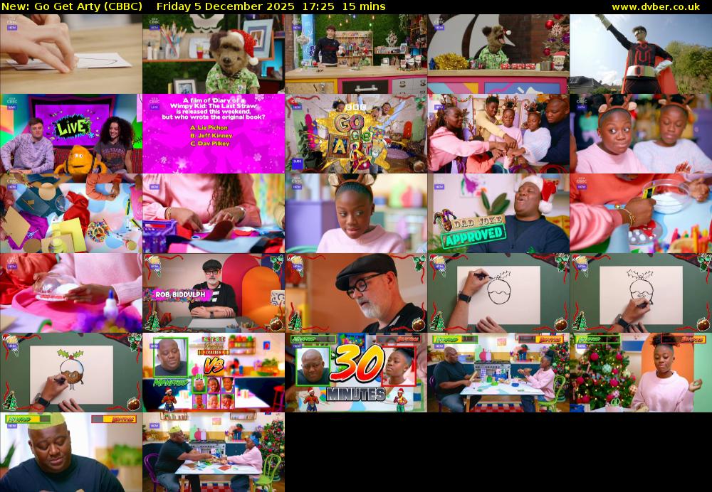 Go Get Arty (CBBC) Friday 5 December 2025 17:25 - 17:40