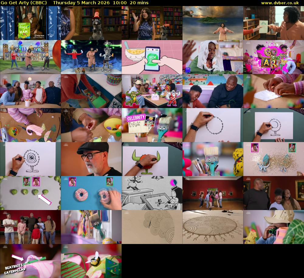 Go Get Arty (CBBC) Thursday 5 March 2026 10:00 - 10:20