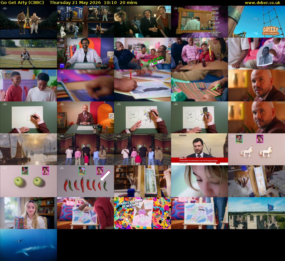 Go Get Arty (CBBC) Thursday 21 May 2026 10:10 - 10:30