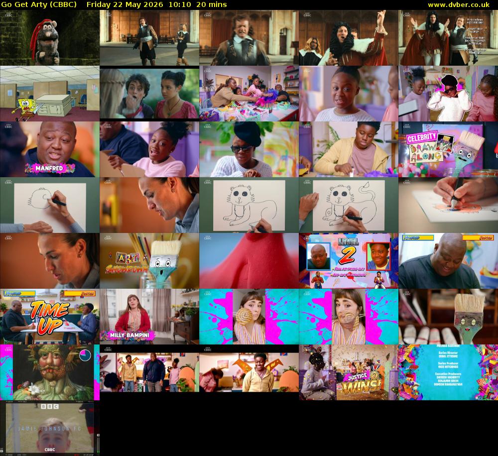 Go Get Arty (CBBC) Friday 22 May 2026 10:10 - 10:30