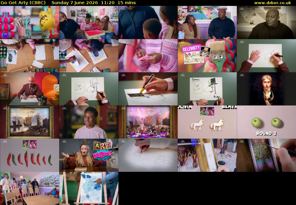 Go Get Arty (CBBC) Sunday 7 June 2026 11:20 - 11:35