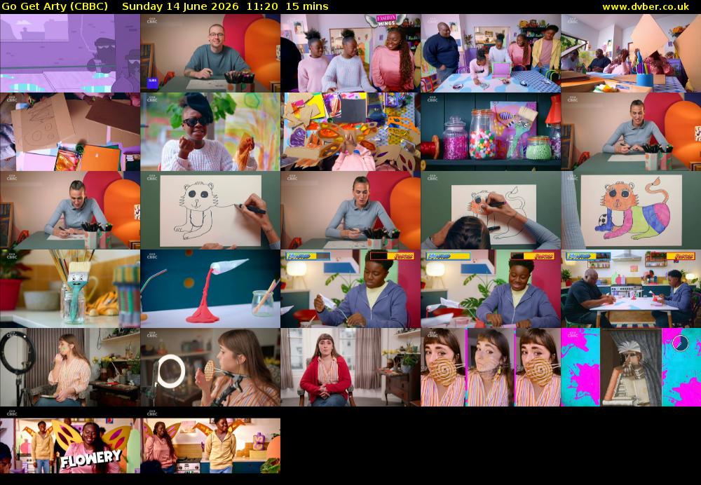 Go Get Arty (CBBC) Sunday 14 June 2026 11:20 - 11:35
