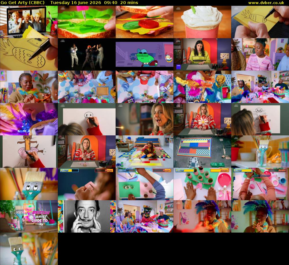 Go Get Arty (CBBC) Tuesday 16 June 2026 09:40 - 10:00