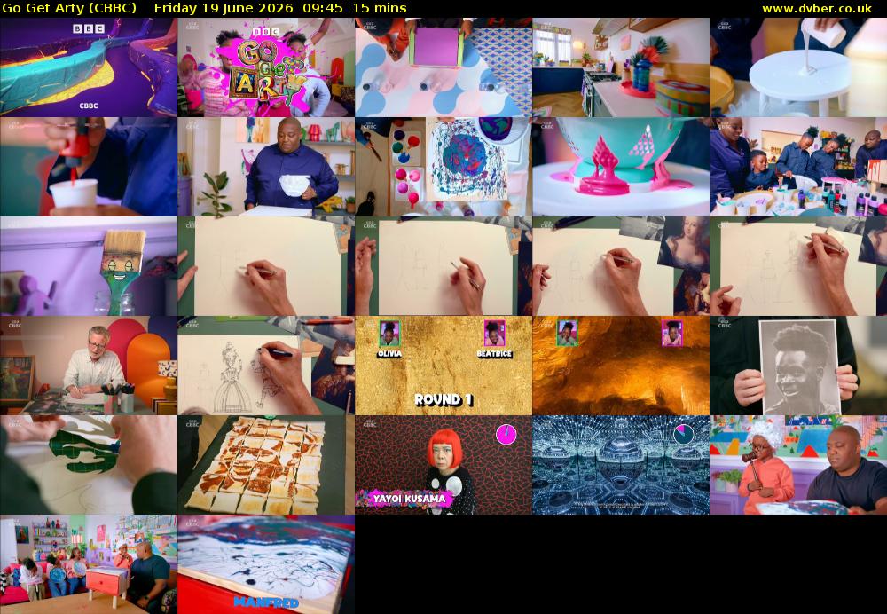 Go Get Arty (CBBC) Friday 19 June 2026 09:45 - 10:00