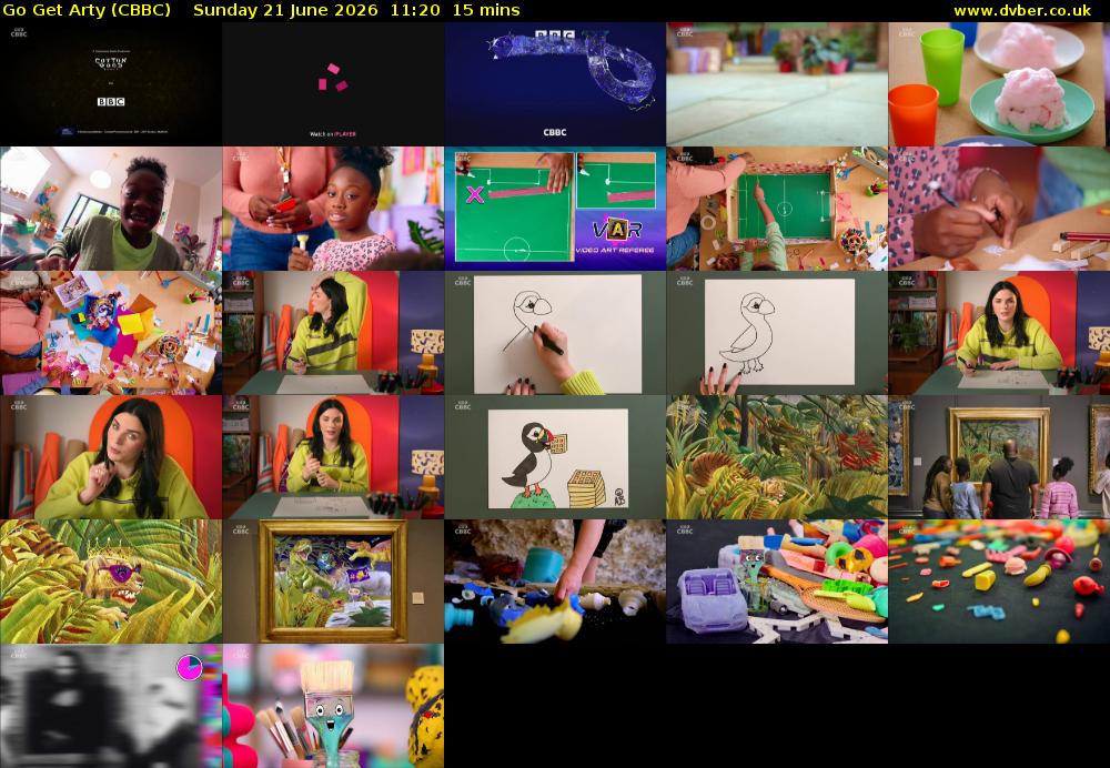 Go Get Arty (CBBC) Sunday 21 June 2026 11:20 - 11:35
