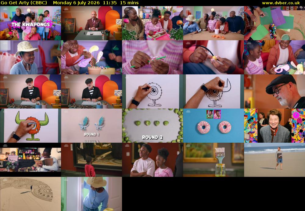 Go Get Arty (CBBC) Monday 6 July 2026 11:35 - 11:50