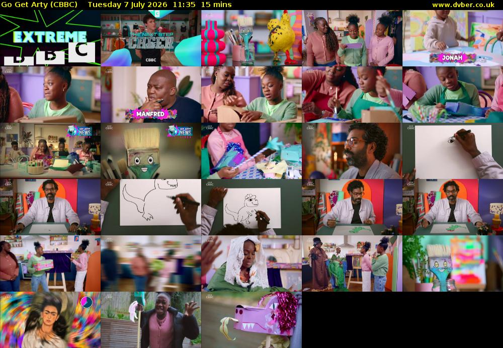 Go Get Arty (CBBC) Tuesday 7 July 2026 11:35 - 11:50