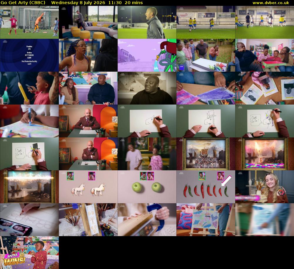 Go Get Arty (CBBC) Wednesday 8 July 2026 11:30 - 11:50