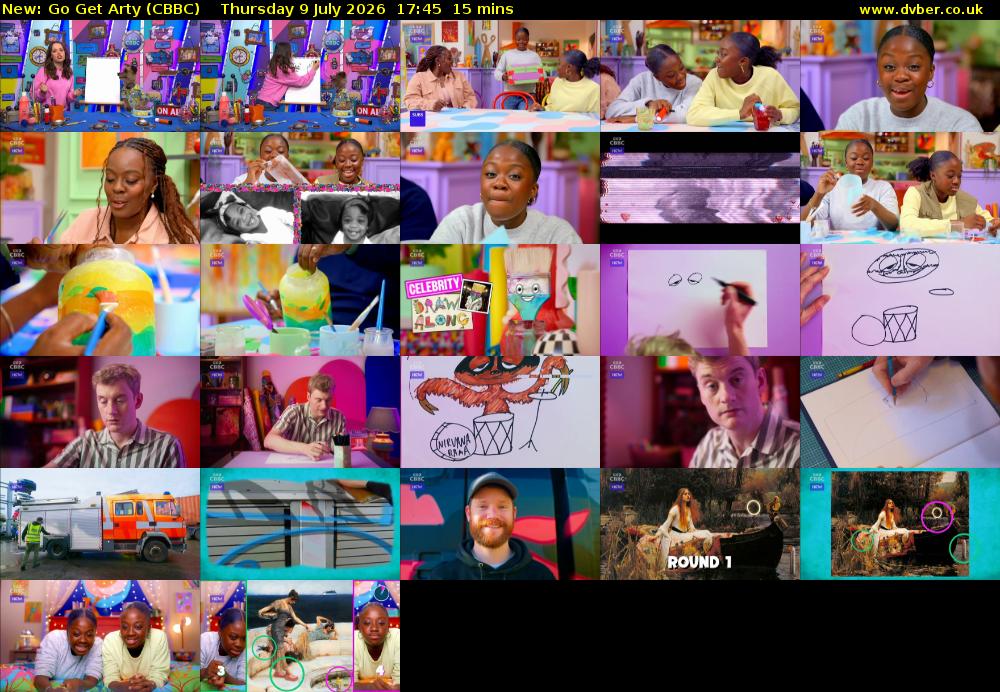Go Get Arty (CBBC) Thursday 9 July 2026 17:45 - 18:00