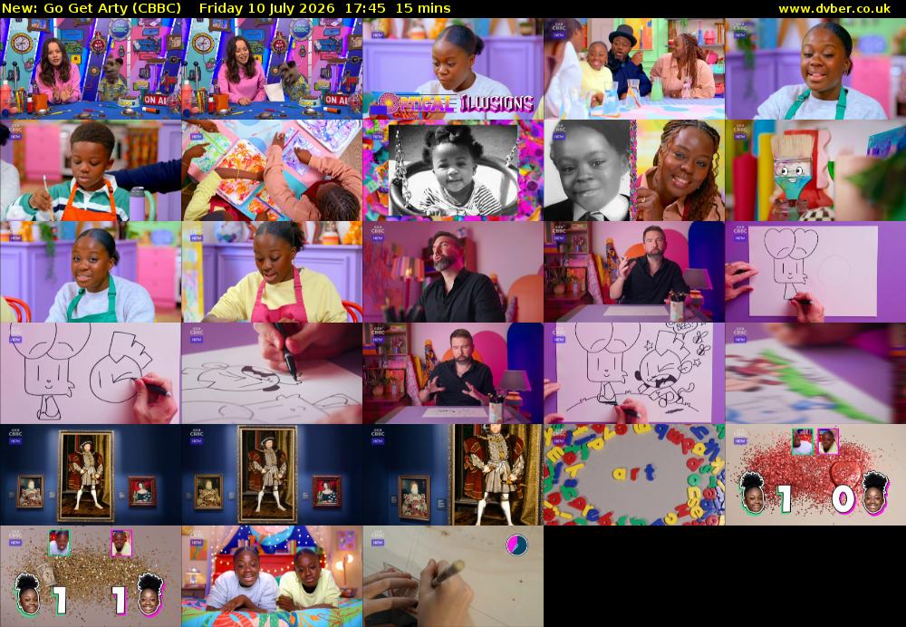 Go Get Arty (CBBC) Friday 10 July 2026 17:45 - 18:00