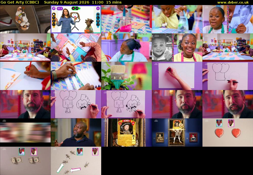 Go Get Arty (CBBC) Sunday 9 August 2026 11:00 - 11:15
