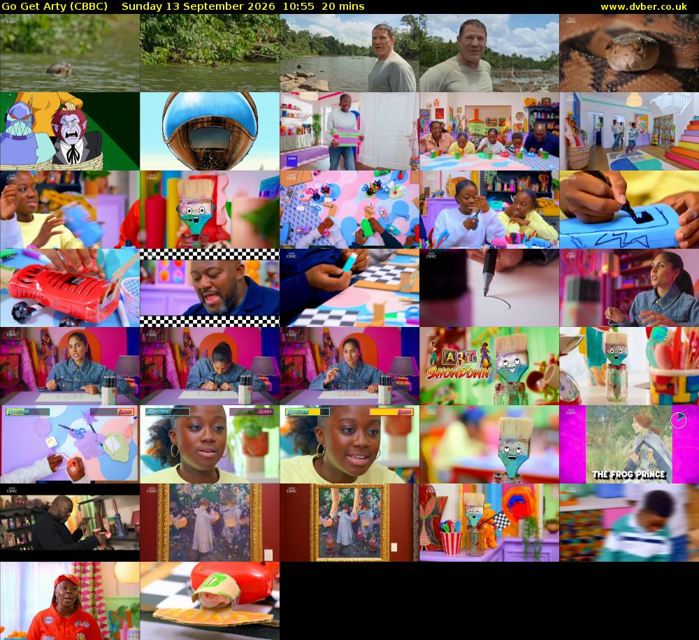 Go Get Arty (CBBC) Sunday 13 September 2026 10:55 - 11:15
