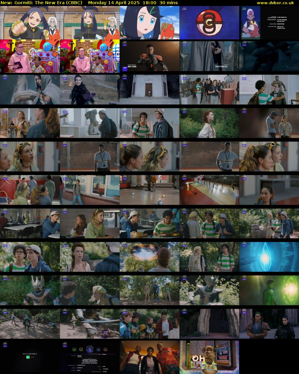 Gormiti: The New Era (CBBC) Monday 14 April 2025 18:00 - 18:30