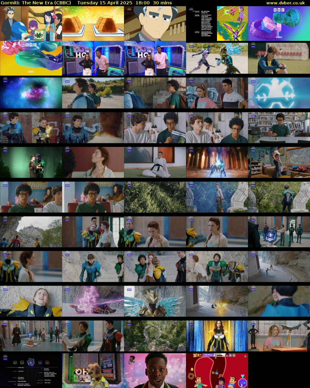 Gormiti: The New Era (CBBC) Tuesday 15 April 2025 18:00 - 18:30