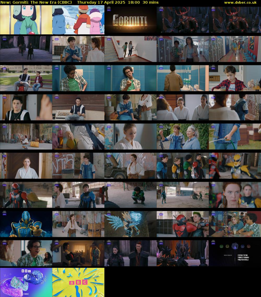 Gormiti: The New Era (CBBC) Thursday 17 April 2025 18:00 - 18:30