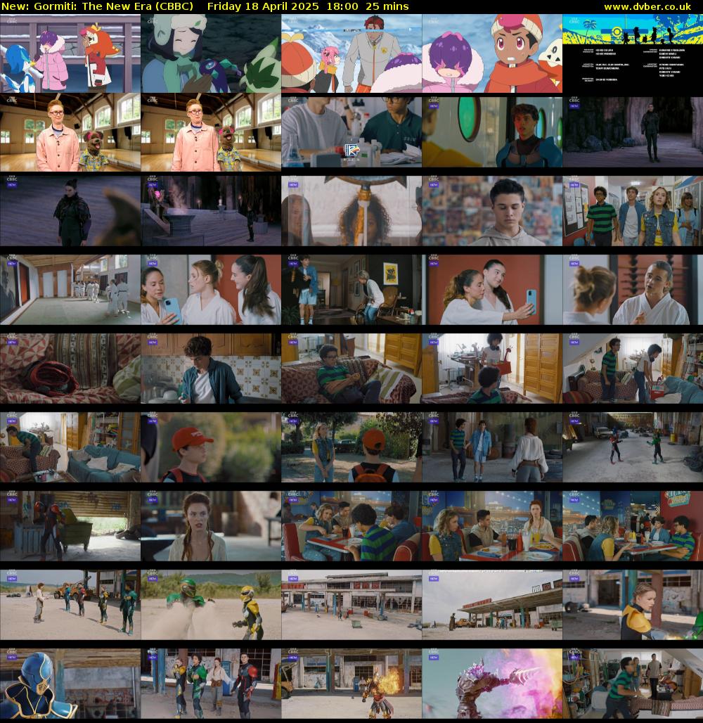 Gormiti: The New Era (CBBC) Friday 18 April 2025 18:00 - 18:25