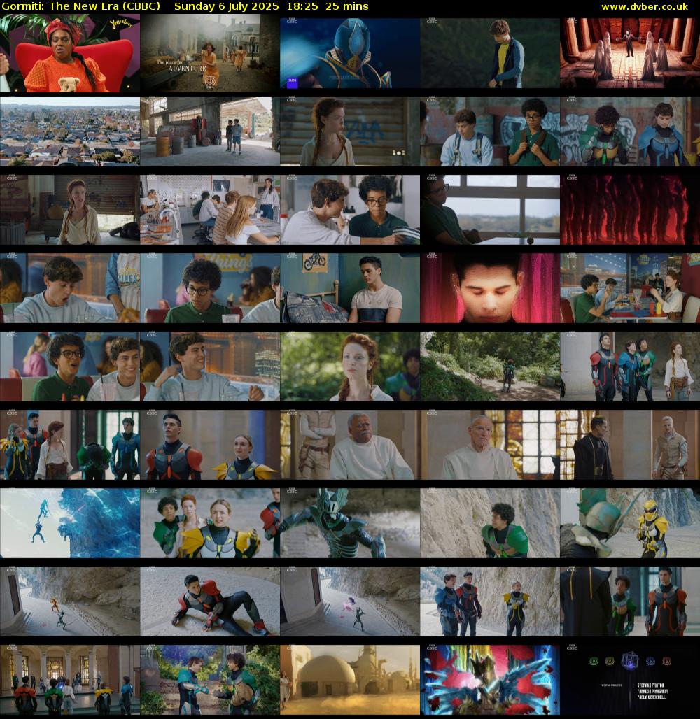 Gormiti: The New Era (CBBC) Sunday 6 July 2025 18:25 - 18:50