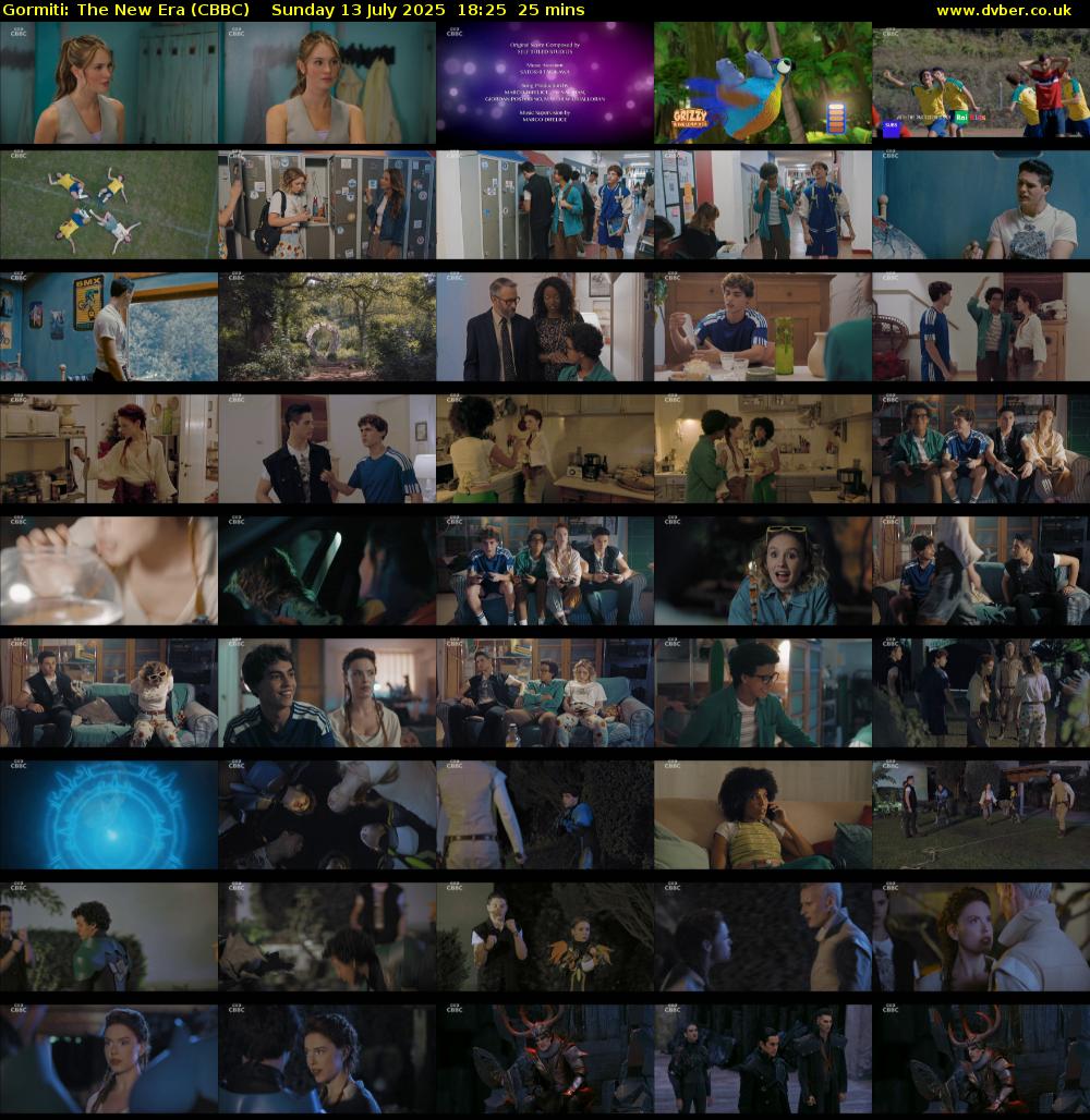 Gormiti: The New Era (CBBC) Sunday 13 July 2025 18:25 - 18:50