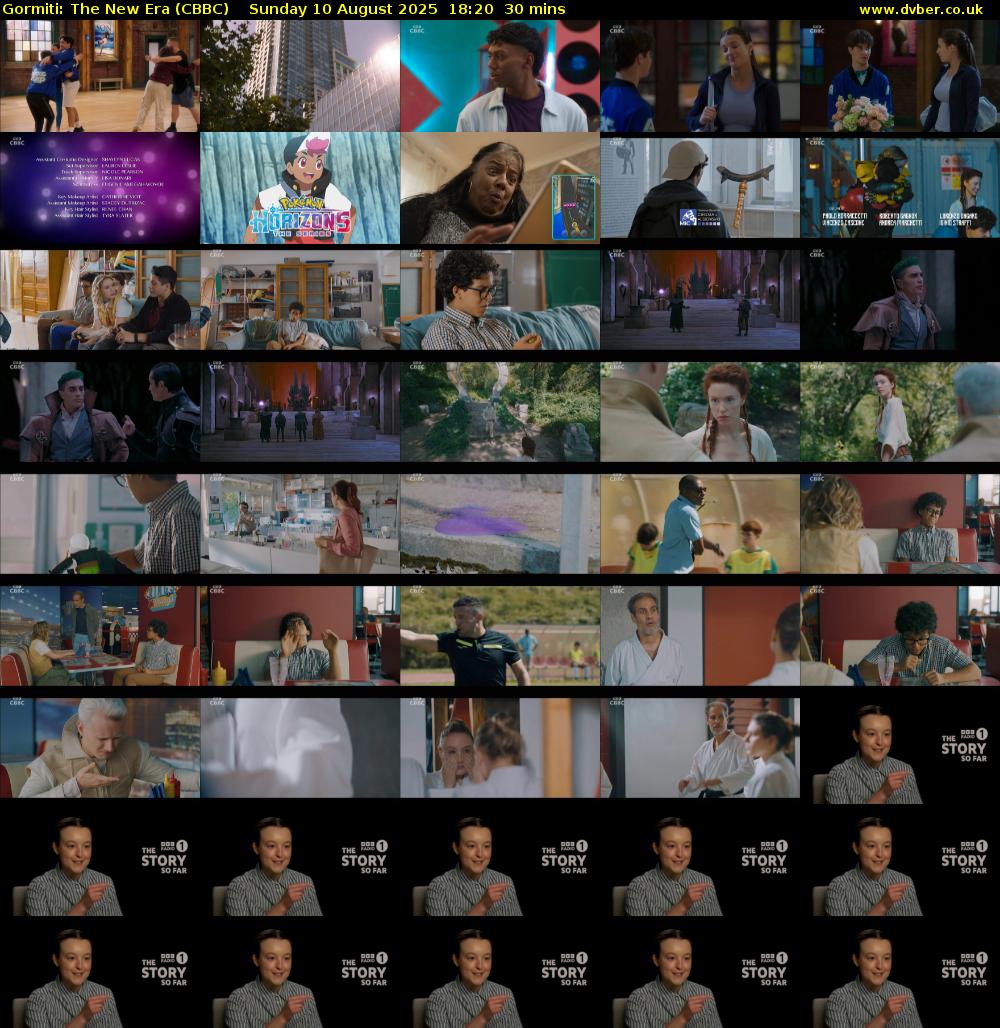 Gormiti: The New Era (CBBC) Sunday 10 August 2025 18:20 - 18:50
