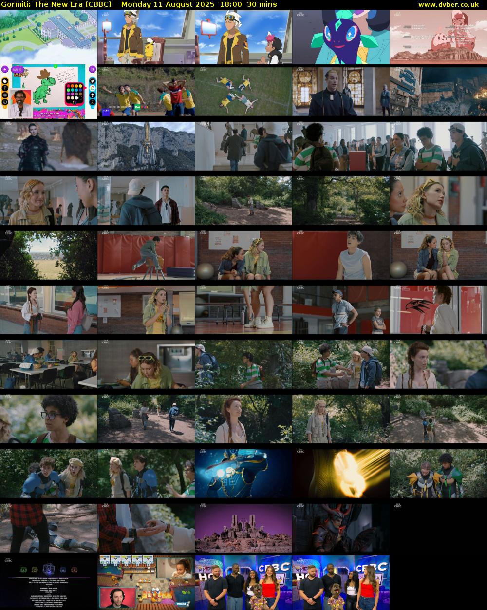 Gormiti: The New Era (CBBC) Monday 11 August 2025 18:00 - 18:30