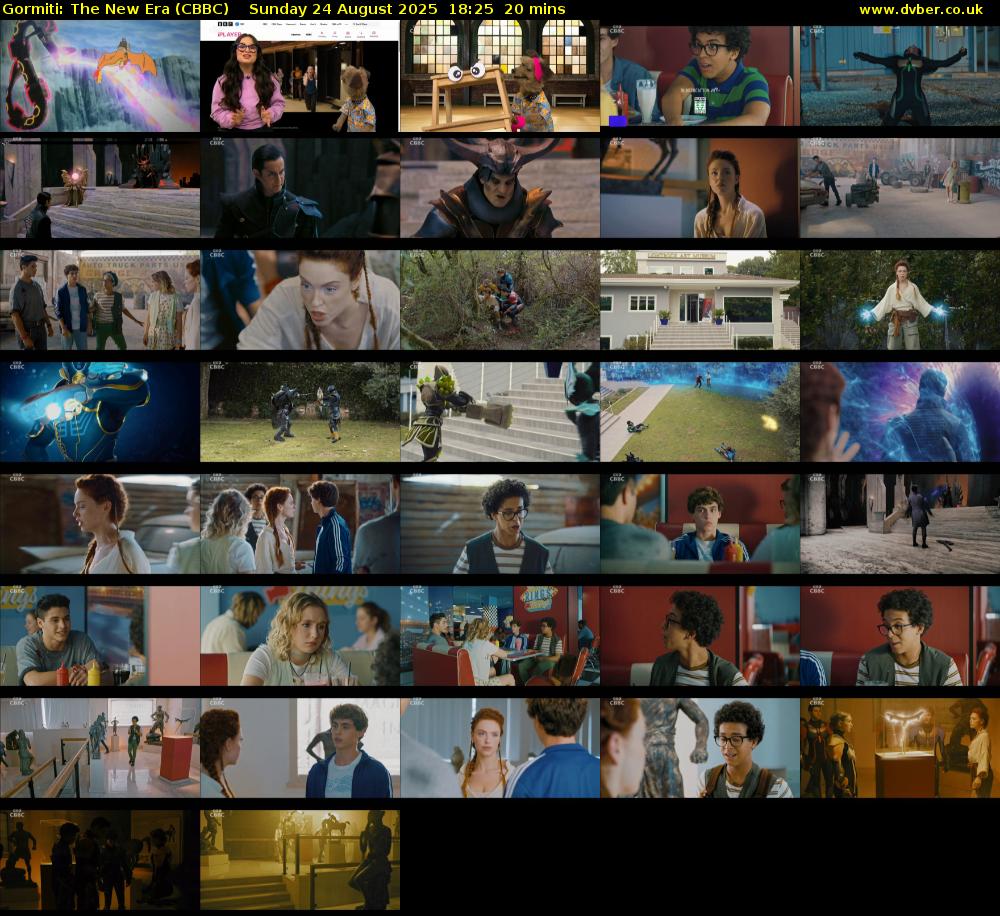 Gormiti: The New Era (CBBC) Sunday 24 August 2025 18:25 - 18:45